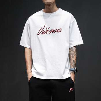 古萊登（GODLIKE） 短袖 男士T恤 白色 S，XL，4XL，5XL，L，XXL，M，XXXL