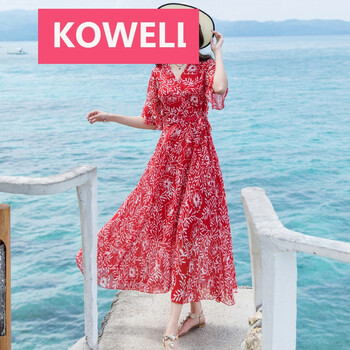 KOWELL 碎花 3D 連衣裙