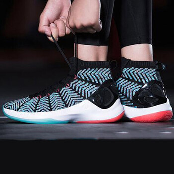 李寧（LI-NING）籃球鞋標(biāo)準(zhǔn)黑/卡普藍(lán)-3 42