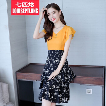 路易七匹龍（LOUISEPTLONG）  不對稱 連衣裙