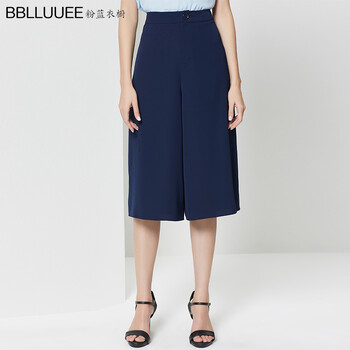 BBLLUUEE Color 高腰  女 七分褲 休閑褲
