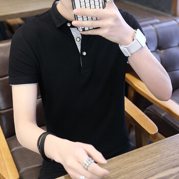 潮以純男 短袖 男士T恤 潮以純男黑色灰袖 XL，L，M，XXXL，XXL