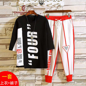 C2潮朝（C2 CHAO CHAO） 短袖 男士T恤 紅色 S，XL，L，XXL，M，XXXL