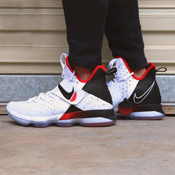 耐克（NIKE）籃球鞋白紅斷鉤921084-103 42