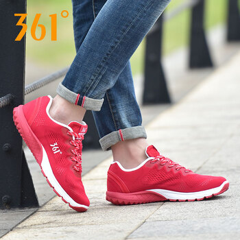 361度跑步鞋F(xiàn)1紅/白色  