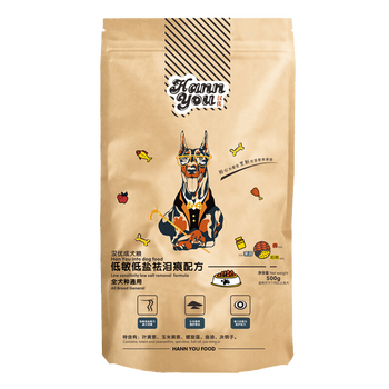 漢優(yōu) 牛肉口味成犬狗糧 去淚痕成犬糧 500G