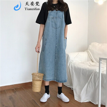 天姿梵（Tianzifan） 純色 口袋 連衣裙
