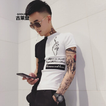 古萊登（GODLIKE） 短袖 男士T恤 大黑色 S，XL，L，XXXL，XXL，M