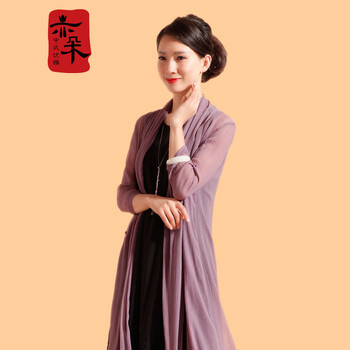 亦朵 圍巾領(lǐng) 七分袖 女 短外套 開衩