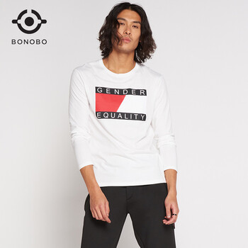 BONOBO 長袖 男士T恤 29 白色 