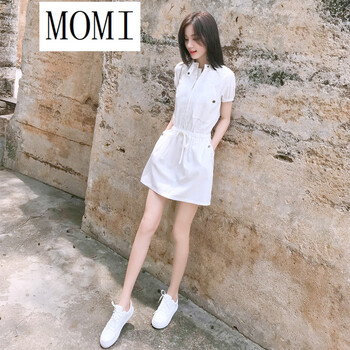 陌彌（MOMI） 純色  連衣裙