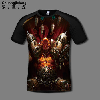 雙截龍（shuangjielong） 短袖 男士T恤 短袖-MS魔獸07 S