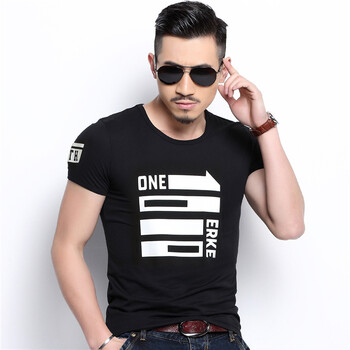鴻星爾克（ERKE） 短袖 男士T恤 黑色 XL，L，XXL，XXXL