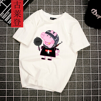 古萊登（GODLIKE） 短袖 男士T恤 664-1白 S，XL，L，M，XXL，XXXL