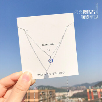 五彩銀項鏈