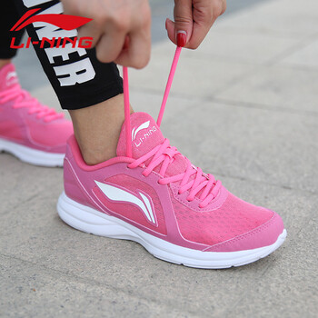 李寧（LI-NING）跑步鞋014-5深桃紅/白 36