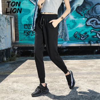 唐獅（TonLion） 中腰 哈倫褲 女 長(cháng)褲 休閑褲