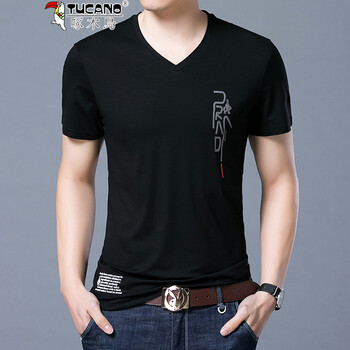 啄木鳥（TUCANO） 短袖 男士T恤 黑色 XL，L，XXL，M，XXXL