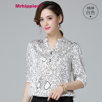 Mrhippies  短袖 T恤 女 V領(lǐng)