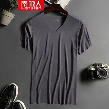 南極人（Nanjiren） 短袖 男士T恤 灰色 XL，L，XXXL，M，XXL