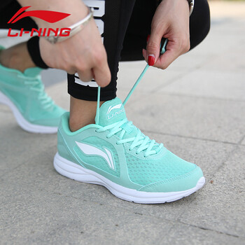 李寧（LI-NING）跑步鞋014-4甘藍(lán)綠/白 36