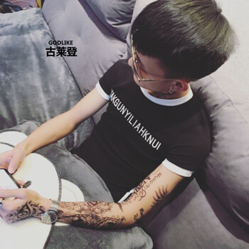 古萊登（GODLIKE） 短袖 男士T恤 雅致黑 S，XL，L，XXL，XXXL，M