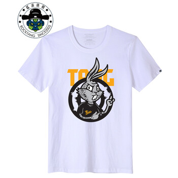 搖滾唐朝（ROCKTANG） 短袖 男士T恤 白色T恤 兔 S，XL，L，M，XXXL，XXL