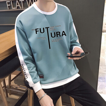 富貴鳥 長袖 男士T恤 WY3097湖藍(lán)（FUTURA） 