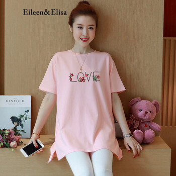 Eileen&Elisa 條紋，印花 短袖 T恤 女 圓領(lǐng)
