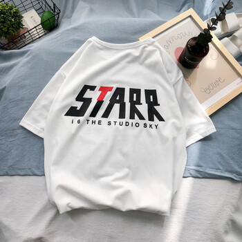 美倫可兒 短袖 男士T恤 白色 STARR 