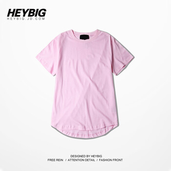HEYBIG 短袖 男士T恤 粉紅色 S
