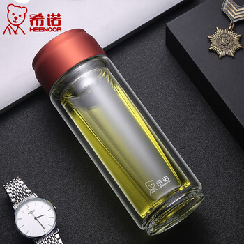 不銹鋼雙層玻璃杯，喝出好氣色