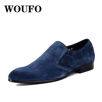 WOUFO男士深藍(lán)色 K108-02  37