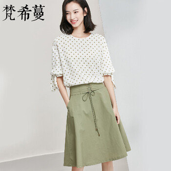 梵希蔓（vimly）  波點(diǎn) 連衣裙