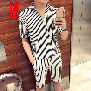 古萊登（GODLIKE） 五分袖 男士T恤 TZ06白色 S，XL，L，M，XXL，XXXL
