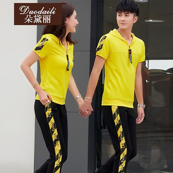 朵黛麗（Duodaili） 條紋，印花 短袖 T恤 女 圓領(lǐng)