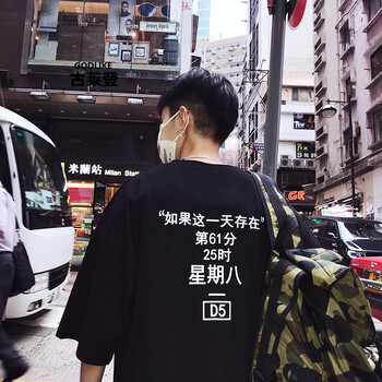 古萊登（GODLIKE） 短袖 男士T恤 黑色W80/A349  XL，L，M，XXL