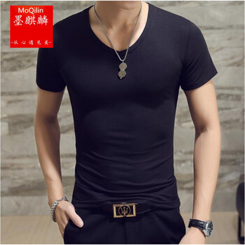 墨麒麟（Mo Qilin） 短袖 男士T恤 黑色A XL，L，XXL，XXXL，M