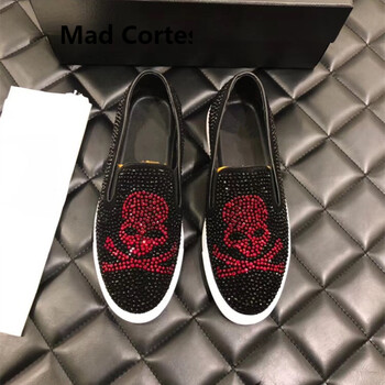 Mad Cortes男士紅色燙鉆 38