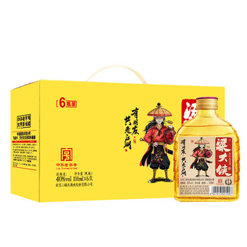 粱大俠40375mL及以下，100mL*6 清香型，清香