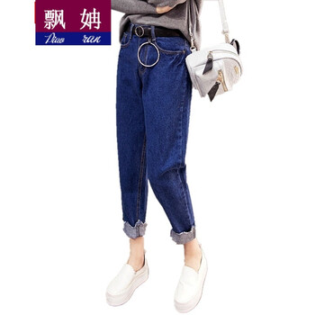 飄姌（Piaoran） 高腰  女 長褲 牛仔褲