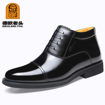 德歐老頭（DEOLERLTOL）男士8103【側(cè)拉鏈】黑色 40