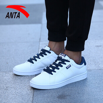 安踏（ANTA）板鞋安踏白/深海藍(lán)-8041 44，39，40，41，42，43