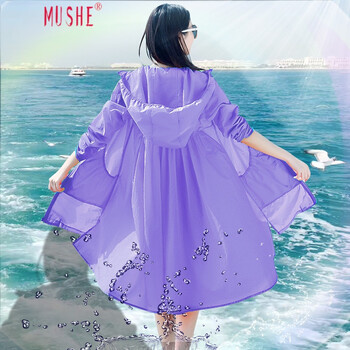 慕舍（mushe） 連帽 長袖 女 短外套 口袋
