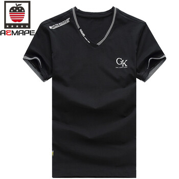 AEMAPE 短袖 男士T恤 黑色丨GK印花 XL，L，XXXL，M，XXL