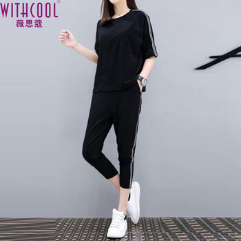 薇思蔻（WITHWOOL） 條紋 短袖 T恤 女 圓領(lǐng)