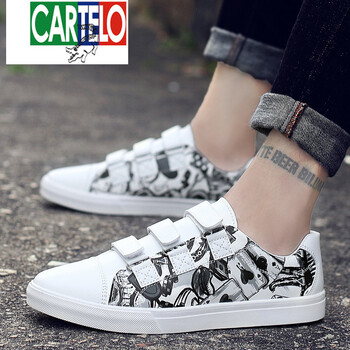 卡帝樂鱷魚（CARTELO）男士8940白黑 39