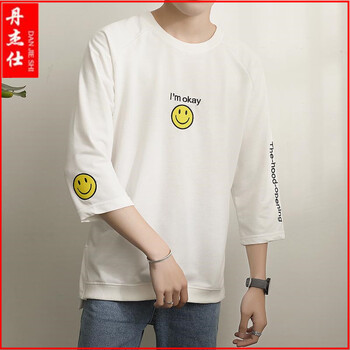 丹杰仕（DAN JIE SHI） 七分袖 男士T恤 T31白色 XL，L，M