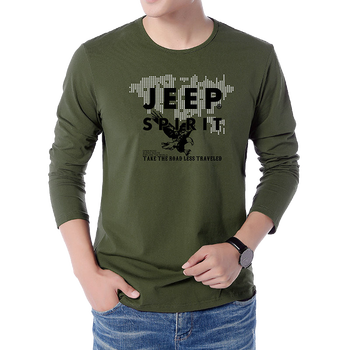 Jeep 長袖 男士T恤 綠色 XL，L，XXXL，XXL，M