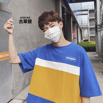 古萊登（GODLIKE） 短袖 男士T恤 藍色 XL，L，XXL，XXXL，M